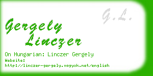 gergely linczer business card